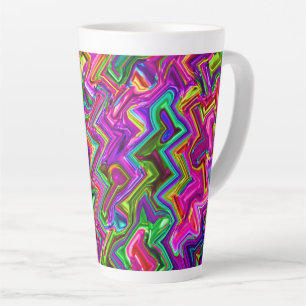 Tasse Latte Zigzag coloré #2 -