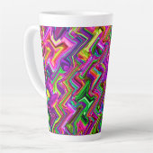 Tasse Latte Zigzag coloré #2 - (Angle gauche)