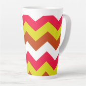 TASSE LATTE ZIGZAG PATTERN. (Angle droit)