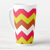 TASSE LATTE ZIGZAG PATTERN. (Angle gauche)