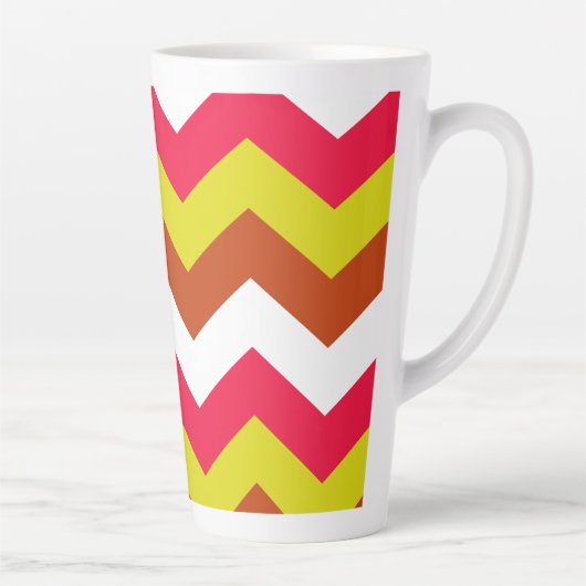 TASSE LATTE ZIGZAG PATTERN. (Droite)