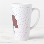 Tasse Latte Zodiac, Femme Virgo moderne (Droite)