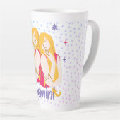 Tasse Latte Zodiac moderne Gemini Twins (Angle droit)