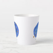 Tasse Latte Zodiaque de la constellation du ciel de l'aquarell (Devant)