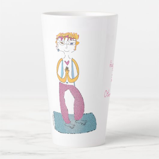 Tasse Latte 'Zuzu' - Des âmes joyeuses inspirent d'autres à br (Devant)