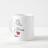Tasse "Le café comprend l'humour" (Devant gauche)