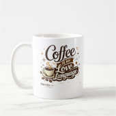 Tasse « Le café est mon langage de l'amour » (Gauche)