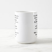 Tasse Le Credo du Poète (Centre)