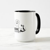 Tasse « Lecture = Gains pour le Cerveau » (Devant droit)