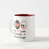 Tasse légale d'anthropologie d'amour de paix (Devant gauche)