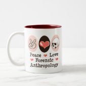 Tasse légale d'anthropologie d'amour de paix (Gauche)