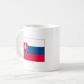 Tasse (légère) de drapeau de la Slovaquie (Devant gauche)