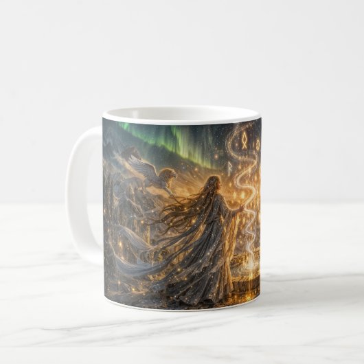 Tasse Légère Fantastique Dorée Elfe Impressionnist (Devant gauche)
