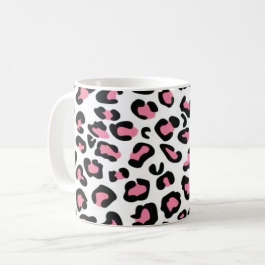 tasse léopard rose (Devant gauche)