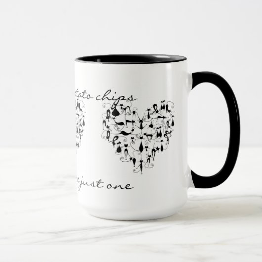 Tasse - les chats sont comme des pommes chips (Droite)