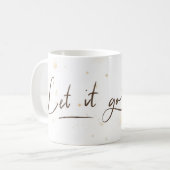Tasse Let it Go | Blanche & Éclaboussure | Fleur (Devant gauche)