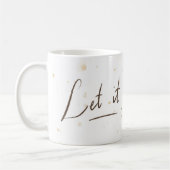 Tasse Let it Go | Blanche & Éclaboussure | Fleur (Gauche)