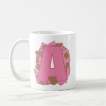 Tasse Lettre A : Monogramme Initiale