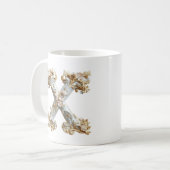 Tasse Lettre Baroque 'X' pour une Princesse du Caf (Devant gauche)