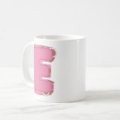Tasse Lettre E : Monogramme Initiale (Devant gauche)