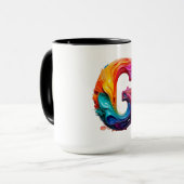 Tasse Lettre G Color Splash (Devant gauche)