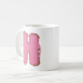 Tasse Lettre H : Monogramme Initial (Devant gauche)