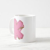 Tasse Lettre K : Monogramme Initial (Devant gauche)