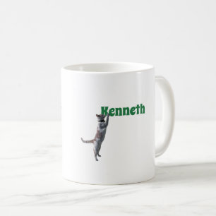 Tasse - Lettre M avec chat et nom
