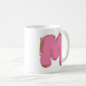 Tasse Lettre M : Monogramme Initiale  (Devant droit)