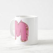 Tasse Lettre M : Monogramme Initiale  (Devant gauche)