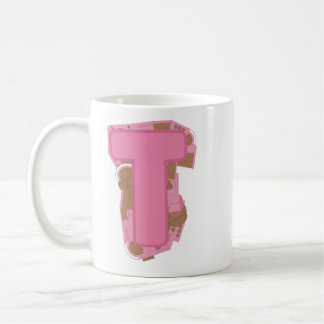 Tasse Lettre T : Monogramme Initial