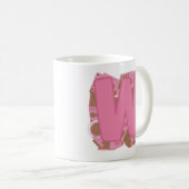 Tasse Lettre W : Monogramme Initiale (Devant droit)