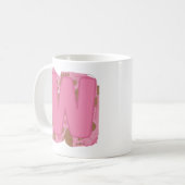 Tasse Lettre W : Monogramme Initiale (Devant gauche)
