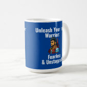 Tasse "Libérez Votre Guerrier Intérieur" (Devant droit)