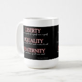 Tasse : Liberté, égalité, fraternité (Devant gauche)