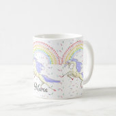 Tasse Licorne Arc-en-ciel Pastel (Devant droit)