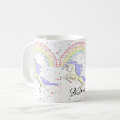 Tasse Licorne Arc-en-ciel Pastel (Devant gauche)