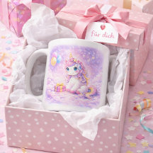 Tasse Licorne Mignonne pour Filles d'anniversaire