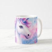 Tasse Licorne Pastel Rêveuse (Devant droit)