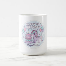 Tasse licorne pour le 1er anniversaire