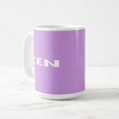 Tasse lilas blanche zen (Devant gauche)
