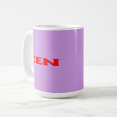 Tasse lilas rouge zen (Devant gauche)