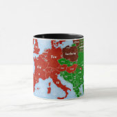 Tasse linguistique de carte de l'Europe de thé (Centre)