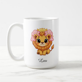 Tasse Lion Zodiaque Céleste - Art du Lion Rose