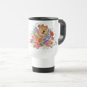 Tasse lisse de voyage de chow-chow de CHEMIN LISSE