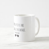 Tasse littéraire sarcastique de petit déjeuner de (Devant droit)