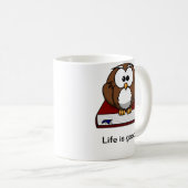 Tasse Livre Chouette Mignon (Devant droit)