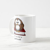 Tasse Livre Chouette Mignon (Devant gauche)