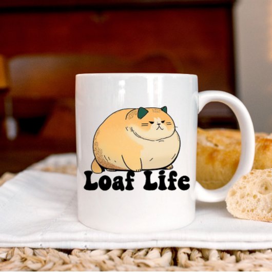 Tasse Loaf Life Funny Fat Cat