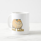 Tasse Loaf Life Funny Fat Cat (Devant gauche)
